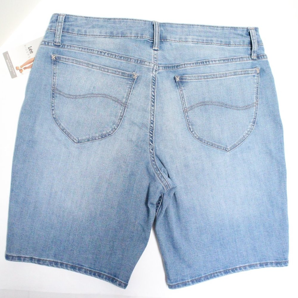 Women's Lee Mid Rise Bermuda Shorts Size 14 - Picture 2 of 14